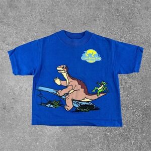 Vintage 1997 The Land Before Time Blue T-Shirt Kids 3T 90s Movie Promo Rare